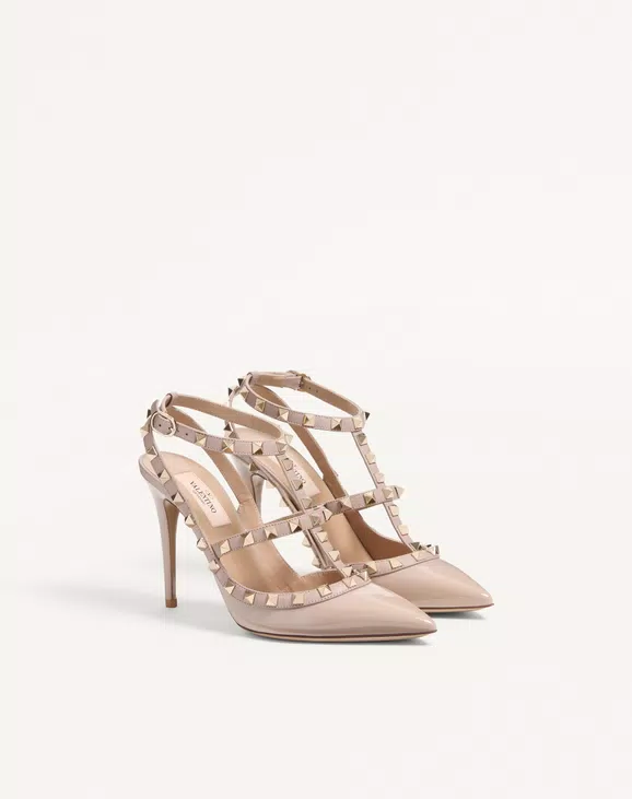 Valentino Patent Rockstud Caged Pump 100Mm - Image 6